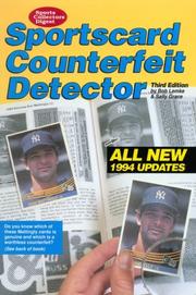 Cover of: Sportscard counterfeit detector