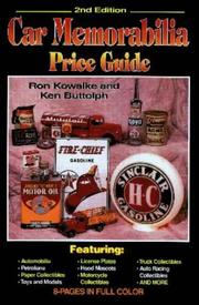 Cover of: Car memorabilia price guide by Ron Kowalke