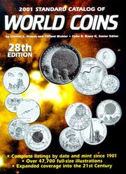 Cover of: Standard Catalog of World Coins: 2001 (Standard Catalog of World Coins)
