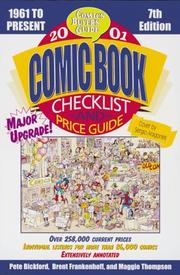 Cover of: 2001 Comic Book Checklist and Price Guide (Comic Book Checklist and Price Guide, 2001) by Brent Frankenhoff, Peter Bickford, Maggie Thompson