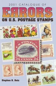 Cover of: 2001 Catalogue of Errors on U.S. Postage Stamps (Catalogue of Errors on Us Postage Stamps)
