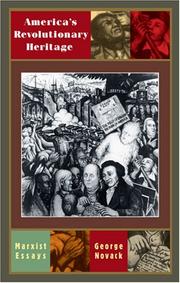Cover of: America's revolutionary heritage: Marxist essays
