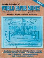 Cover of: Standard Catalog of World Paper Money: Specialized Issues: Based on the Original Writings of Albert Pick (Standard Catalog of World Paper Money Vol 1: Specialized Issues)