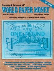 Cover of: Standard Catalog of World Paper Money: Specialized Issues: Based on the Original Writings of Albert Pick (Standard Catalog of World Paper Money Vol 1: Specialized Issues) by 