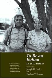 Cover of: To be an Indian: an oral history