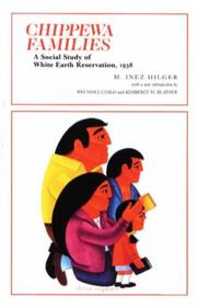 Cover of: Chippewa families: a social study of White Earth Reservation, 1938