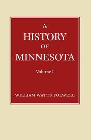 Cover of: History of Minnesota V1