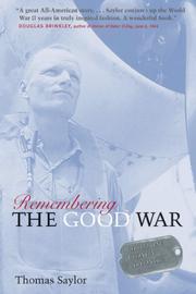 Cover of: Remembering the Good War: Minnesota's Greatest Generation