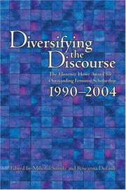 Cover of: Diversifying the Discourse by Mihoko Suzuki