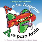 Cover of: A is for airplane =: A es para avión