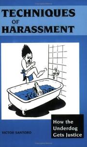 Cover of: Techniques of Harassment by Victor Santoro