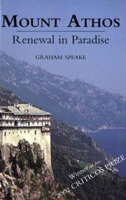 Cover of: Mount Athos by Graham Speake