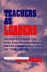 Teachers As Leaders by Donovan R. Walling