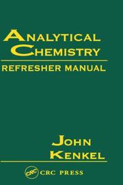 Cover of: Analytical chemistry by John Kenkel