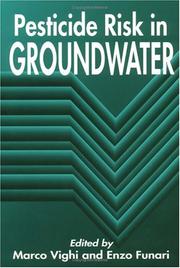 Cover of: Pesticide risk in groundwater