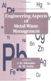 Cover of: Engineering aspects of metal-waste management