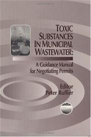 Toxic substances in municipal wastewater by Peter Ruffier