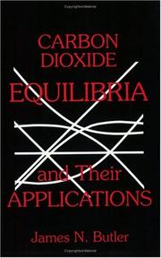 Cover of: Carbon dioxide equilibria and their applications