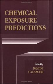 Cover of: Chemical exposure predictions