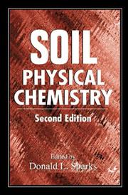 Cover of: Soil Physical Chemistry by Donald L. Sparks