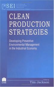 Cover of: Clean Production Strategies