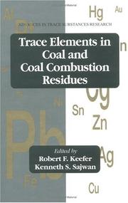 Cover of: Trace elements in coal and coal combustion residues