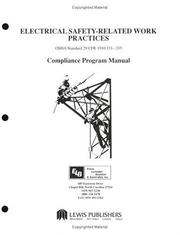 Cover of: Electrical Safety-Related Work Practices: OSHA Manual