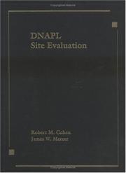 Cover of: DNAPL site evaluation
