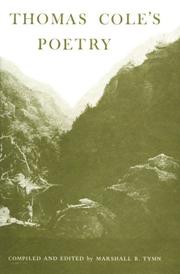 Cover of: Thomas Cole's poetry