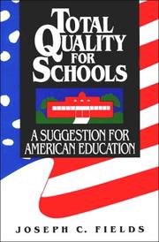 Cover of: Total Quality for Schools by Joseph C. Fields