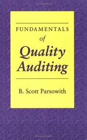 Cover of: Fundamentals of quality auditing