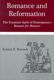 Cover of: Romance and reformation: the Erasmian spirit of Shakespeare's Measure for measure