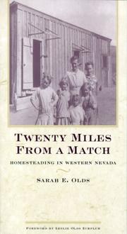 Cover of: Twenty Miles from a Match by Sarah E. Olds, Sarah E. Olds