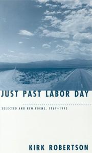 Cover of: Just past Labor Day: selected & new poems, 1969-1995