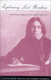 Cover of: Exploring lost borders: critical essays on Mary Austin