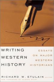 Cover of: Writing Western history by edited by Richard W. Etulain ; foreword by Glenda Riley.