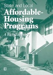Cover of: State and Local Affordable-Housing Programs: A Rich Tapestry