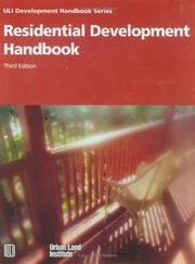 Cover of: Residential Development Handbook