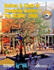 Cover of: Dollars & Cents of Shopping Centers/The SCORE 2006 (Dollars and Cents of Shopping Centers)