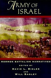 Cover of: Army of Israel: Mormon Battalion narratives