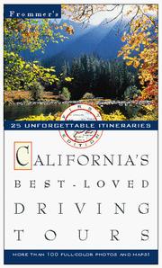 Cover of: Frommer's California's Best-Loved Driving Tours