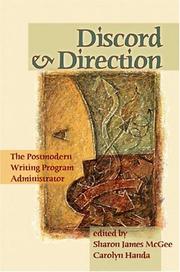 Cover of: Discord and direction: the postmodern writing program administrator