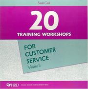 Cover of: Twenty Training Workshops for Customer Service: Volume 2