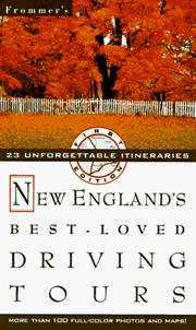 Cover of: Frommer's New England's Best-Loved Driving Tours by Automobile Association (Great Britain)