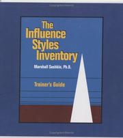 Cover of: The Influence Styles Inventory (ISI) Trainer's Guide