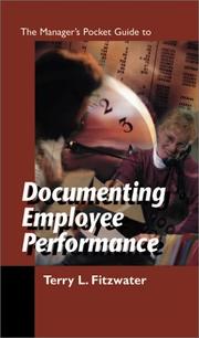 Cover of: The Manager's pocket guide to documenting employee performance