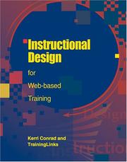 Cover of: Instructional design for Web-based training by Kerri Conrad
