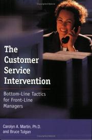 Cover of: The customer service intervention | Martin, Carolyn A. Ph. D.