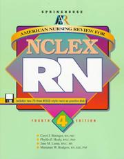 Cover of: American nursing review for NCLEX-RN by Carol J. Bininger ... [et al.].