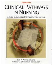 Cover of: Clinical Pathways in Nursing by Gail P. Poirrier, Melinda G. Oberleitner